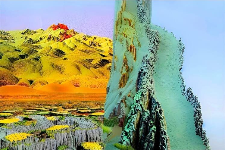 Paysage numérique organique